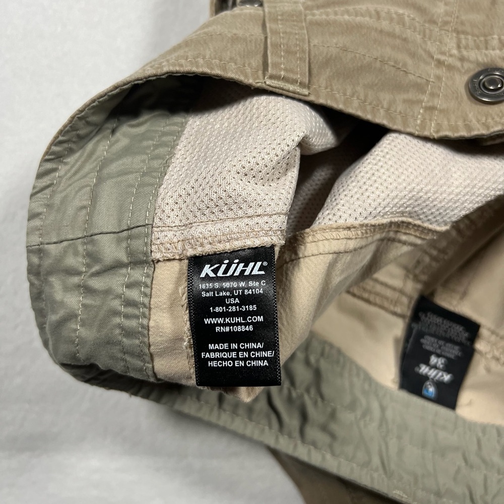 Kuhl RAMBLR Khakis Shorts Outdoor Hiking Mens Size 34 9” Inseam 8 Pocket - Picture 7 of 15